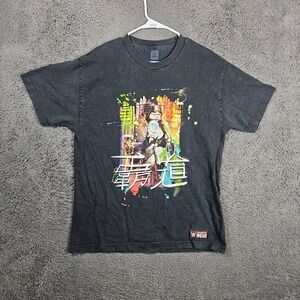 WWE Authentic Asuka No One Is Ready Graphic T-Shirt Large Black Wrestling Tee